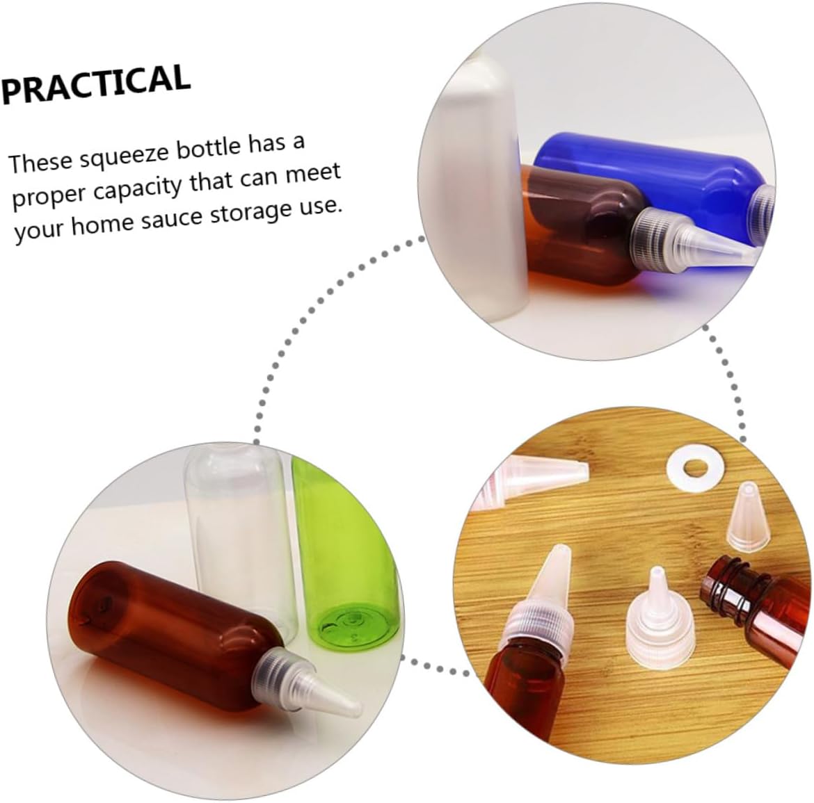 Zerodeko - 20 Piece Condiment Squeeze Kit
