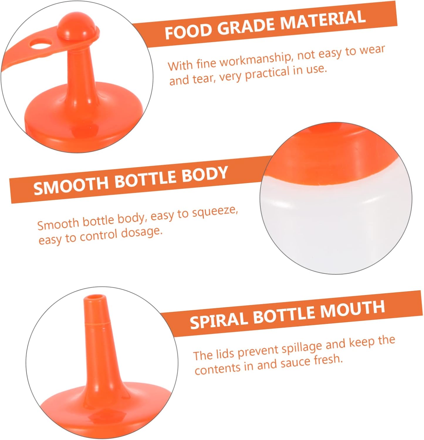 Condiment Squeeze Bottles Set