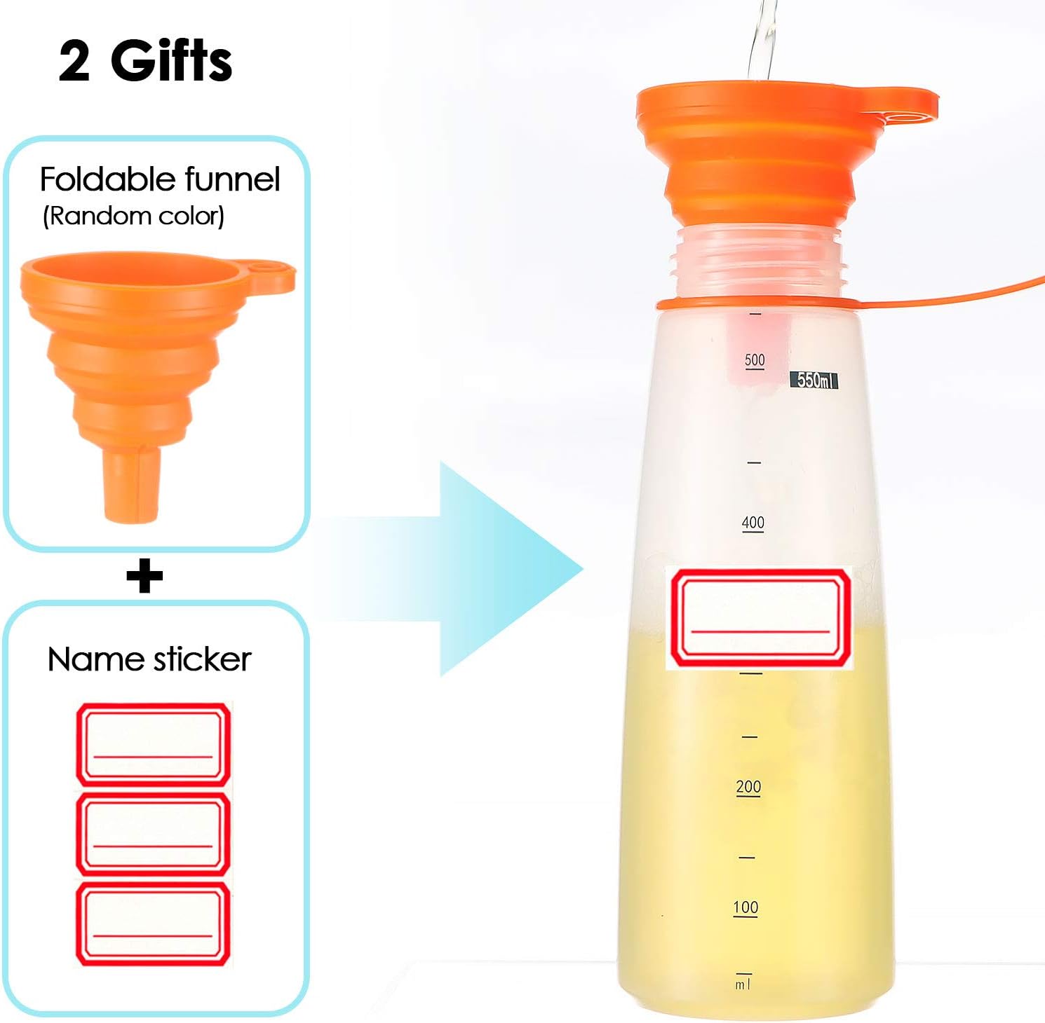 Ondiomn Condiment Squeeze Bottles