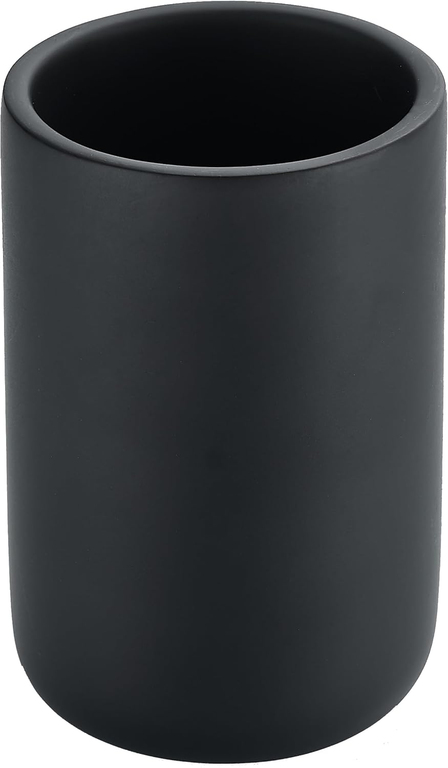 Resin Bathroom Tumbler Cup Matte Black Multifunctional Holder