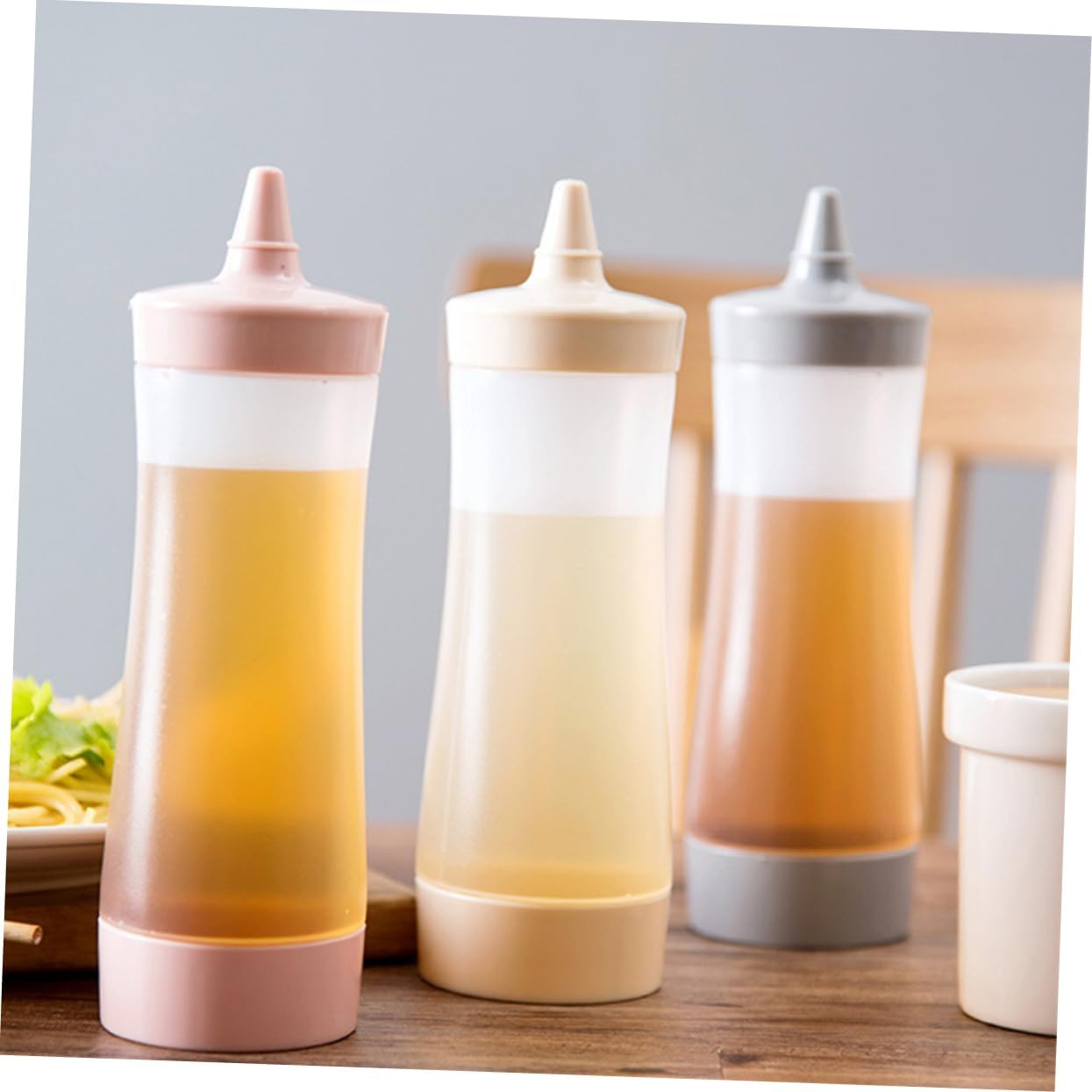 Reusable Squeeze Bottle Condiment Dispenser