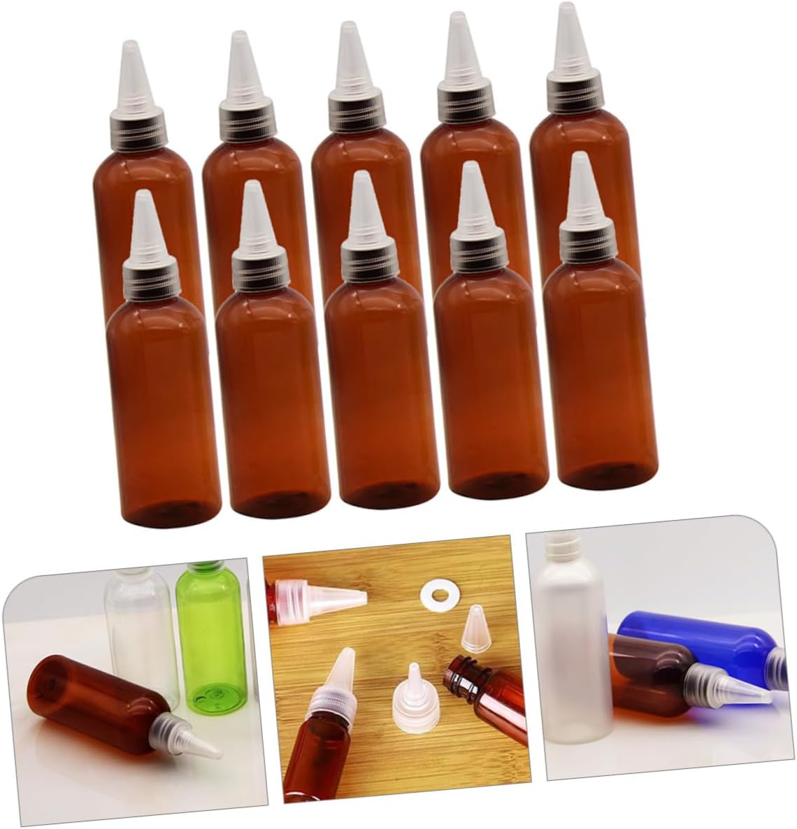 Zerodeko Squeeze Salad Dressing Bottles 10 Pack