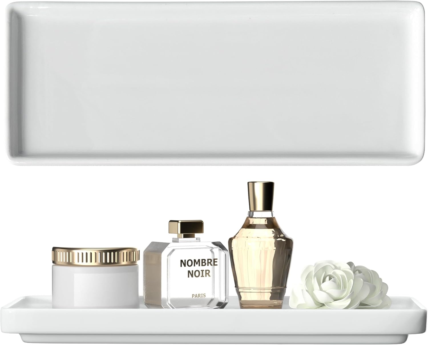 YEECOPON Premium Ceramic Bathroom Tray