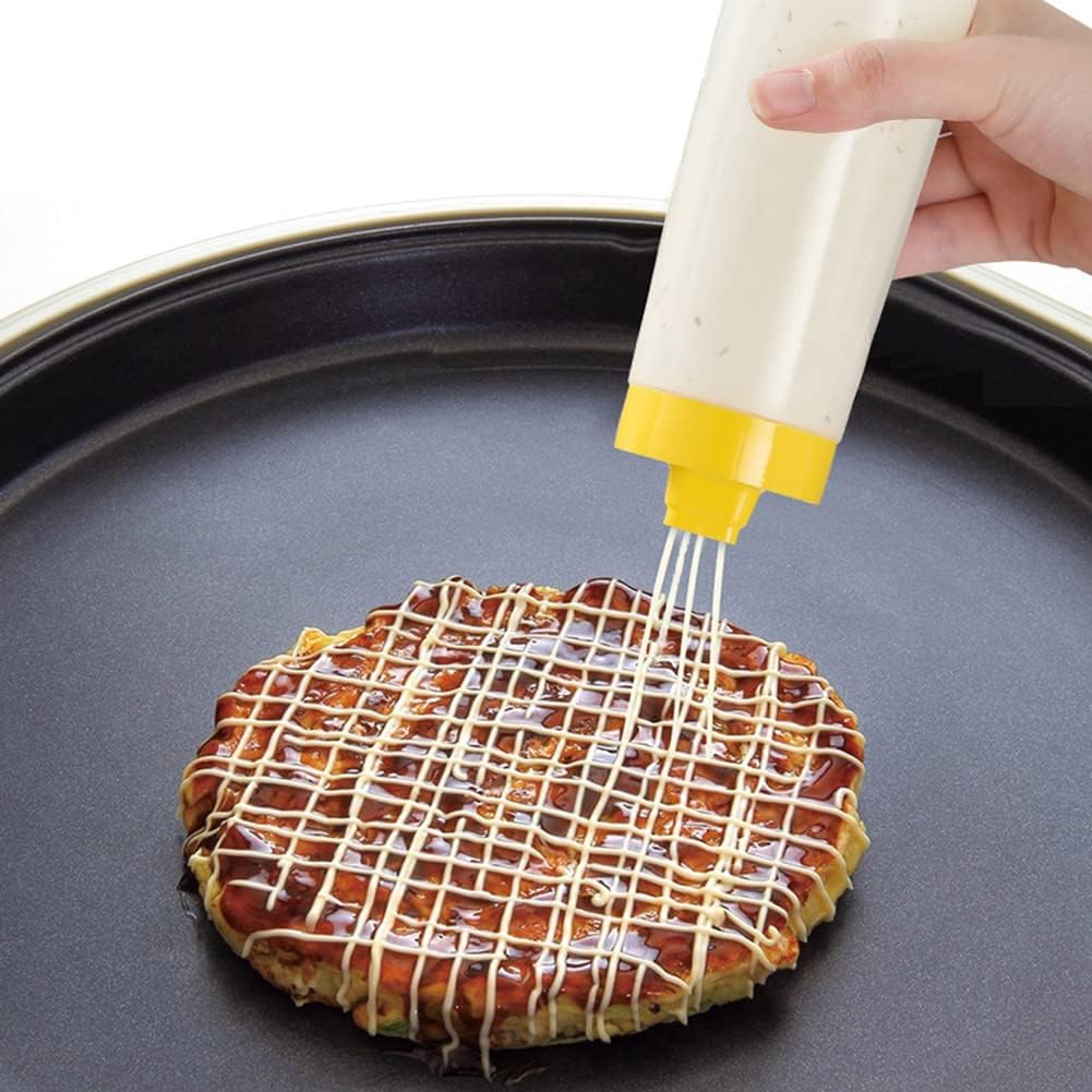 Durable Four-Hole Condiment Squeeze Bottles - Fast Free shipping