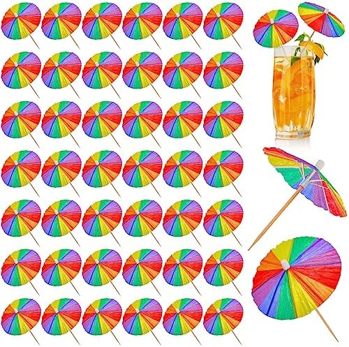 Perfect Rainbow Drink Umbrellas for Parties