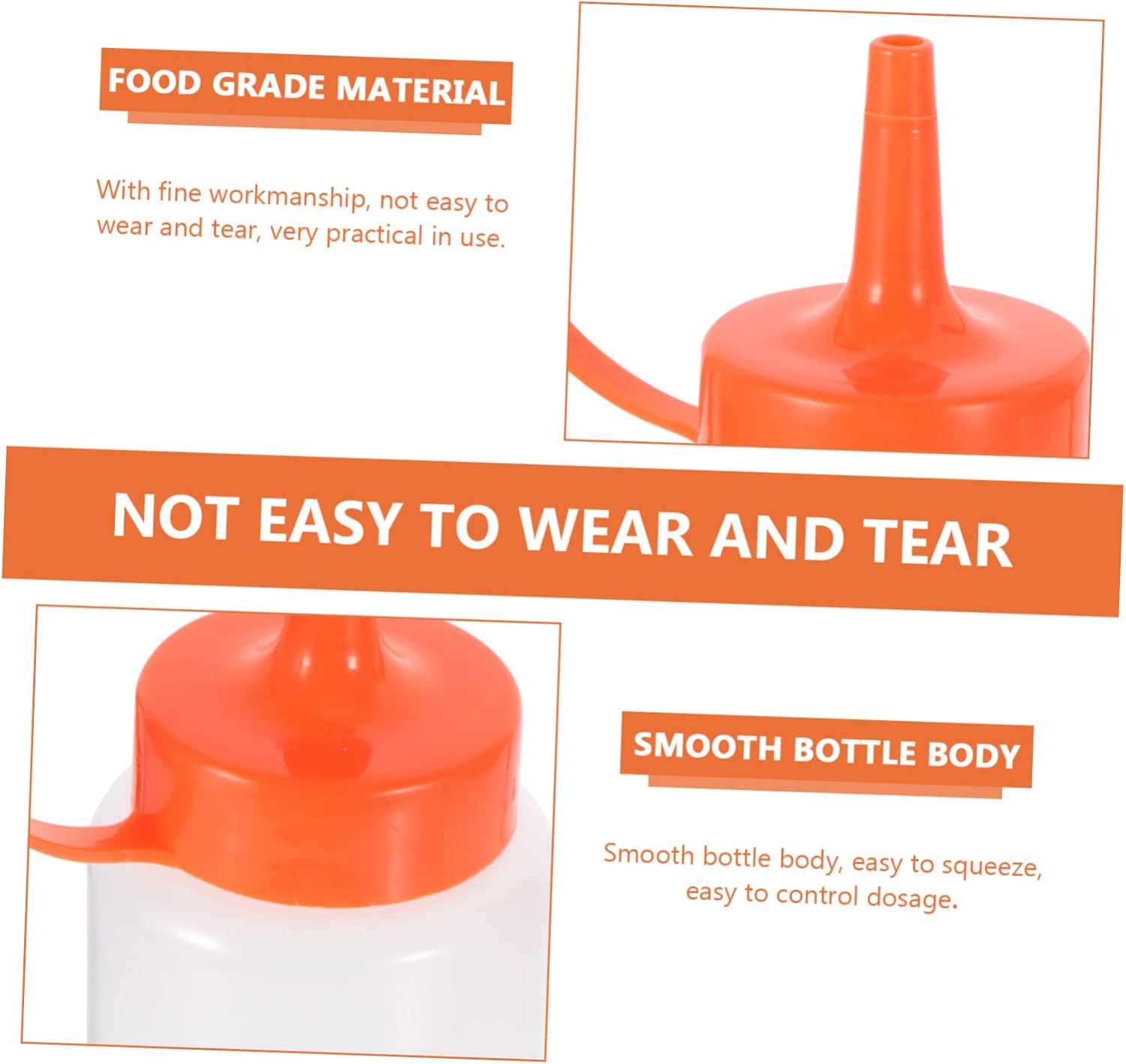 Condiment Squeeze Bottles Set