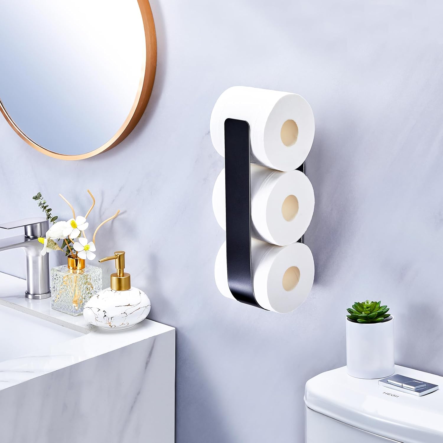Space-Saving Toilet Paper Organizer