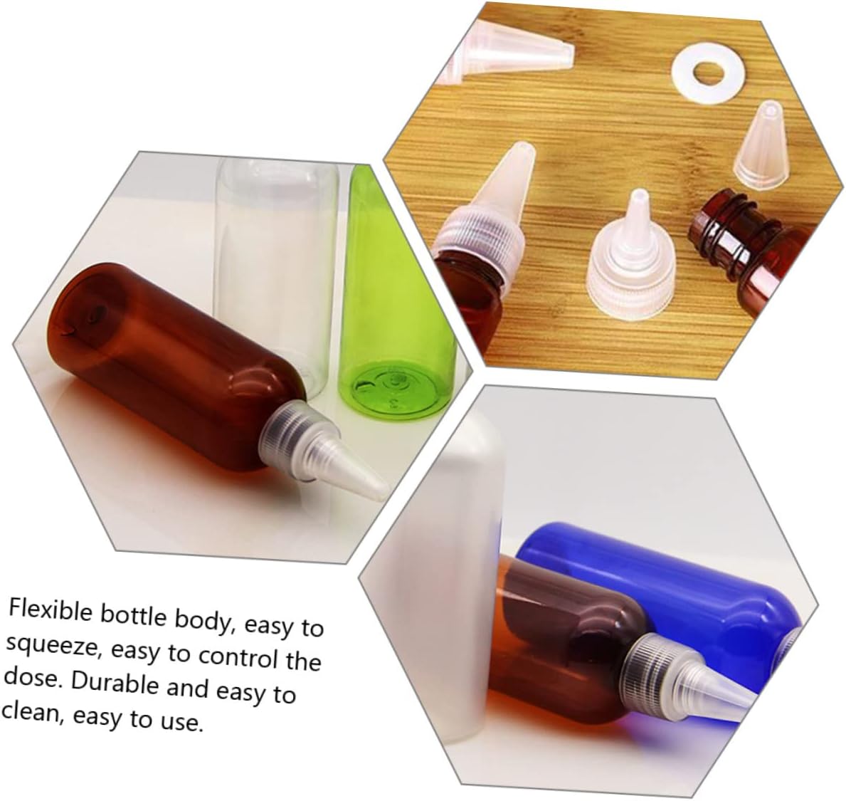 Preciatorz Flexible 10-Pack Sauce Squeeze Bottles for Easy Use