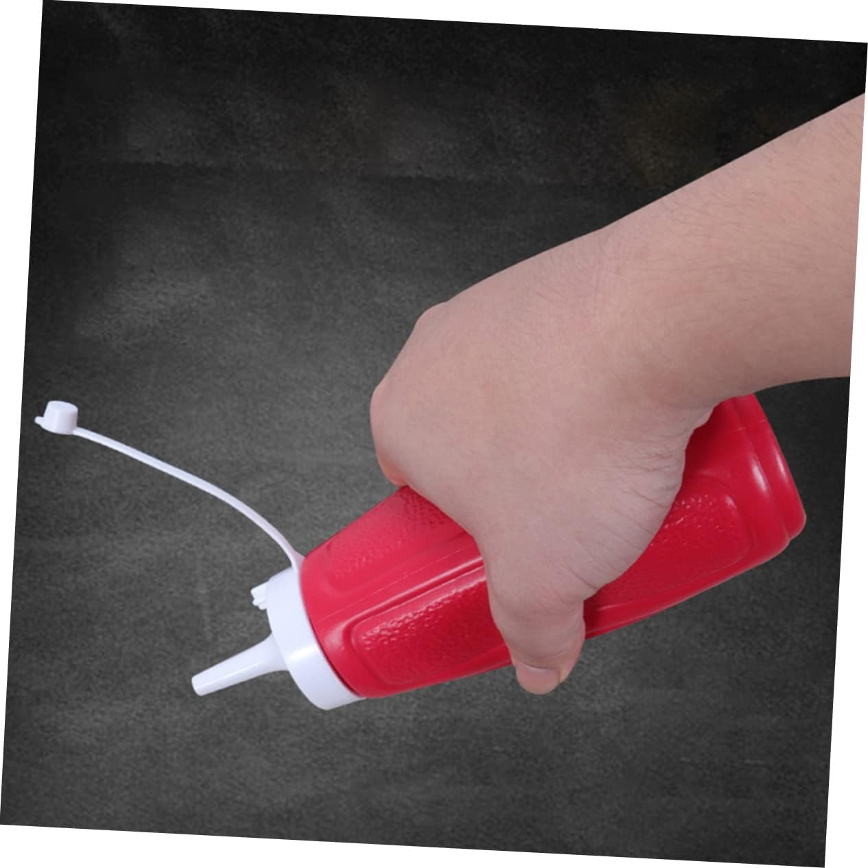 Plastic Lidded Salad Bottle for Condiments