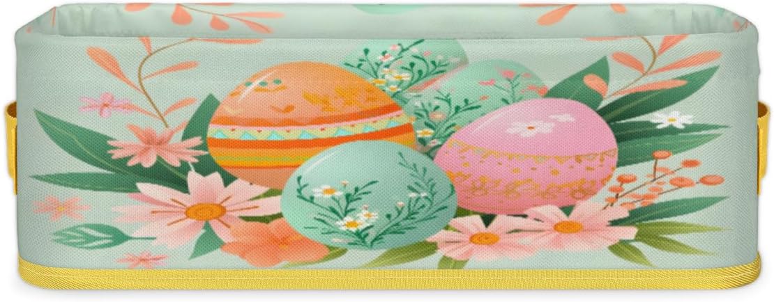 Easter Colorful Folding Toilet Basket