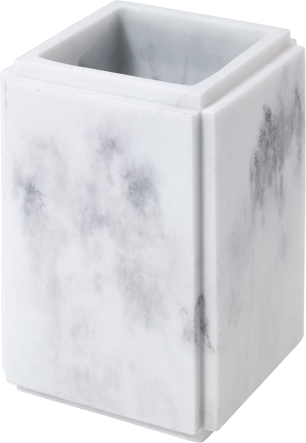 Premium Resin Tumbler Marble-Style Bathroom Organizer