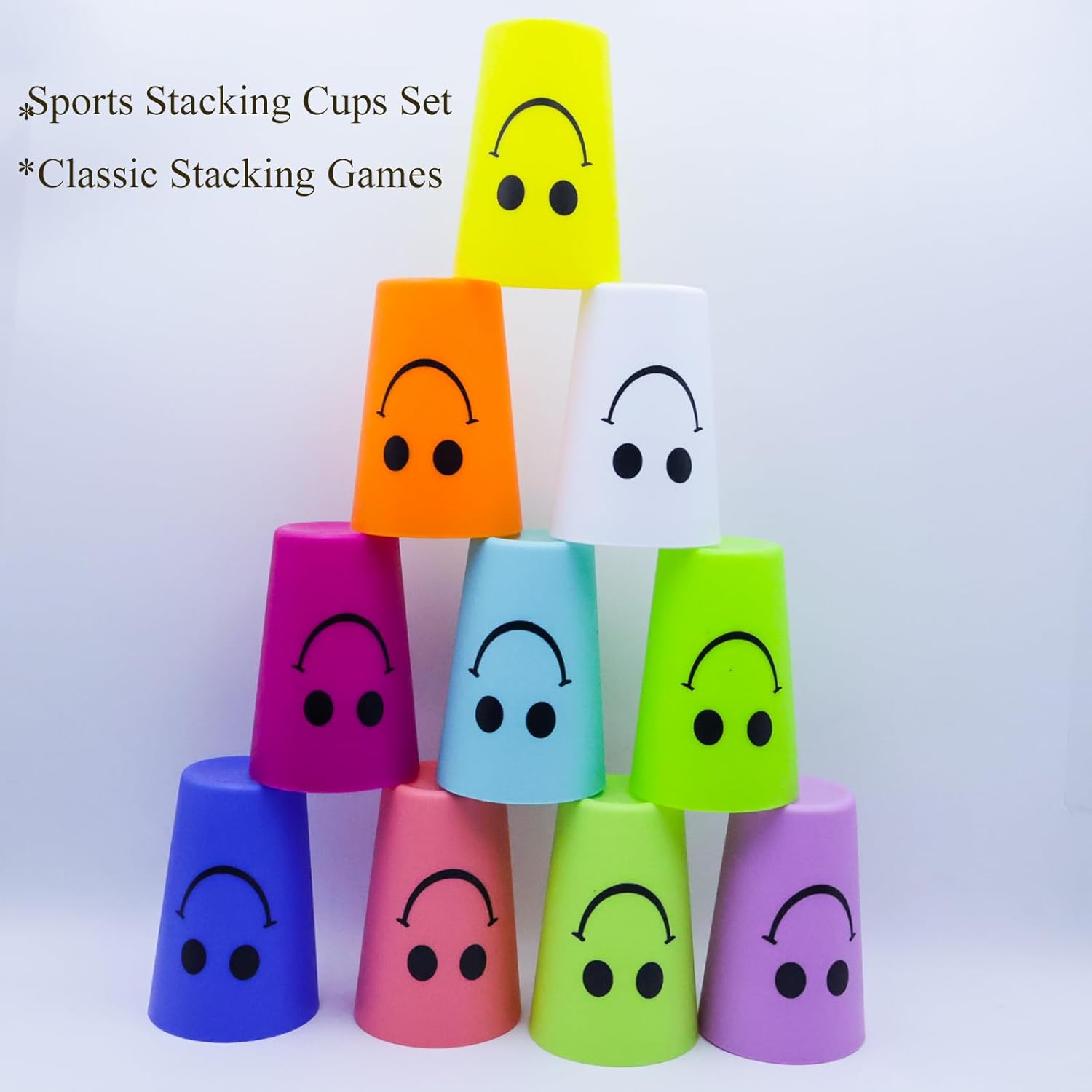 Smile Face Toothbrush Holder Reusable Stackable 260ml for Kids