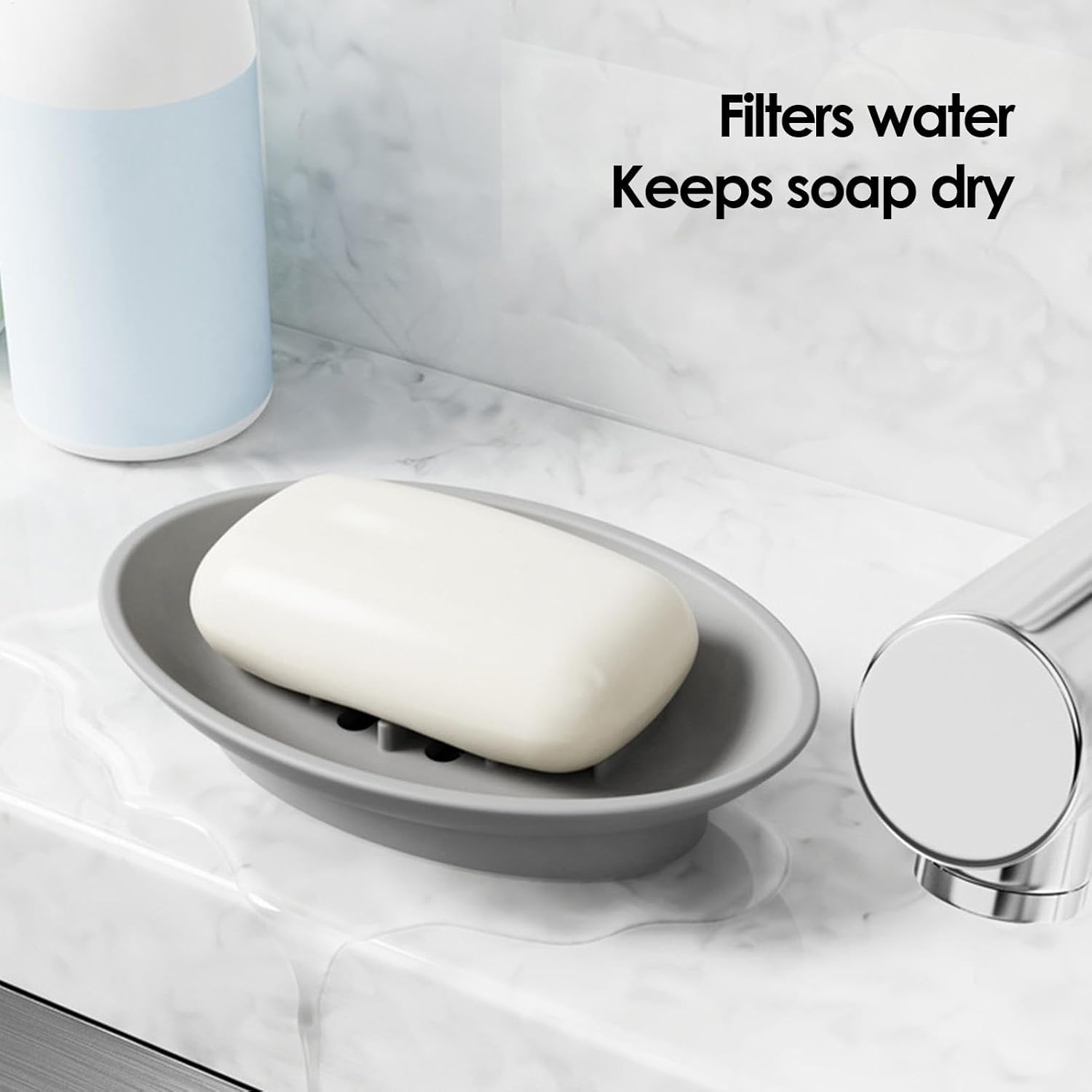 High-Quality Silicone Soap Dish Organizer for Bathrooms Bushes and Kitchens
