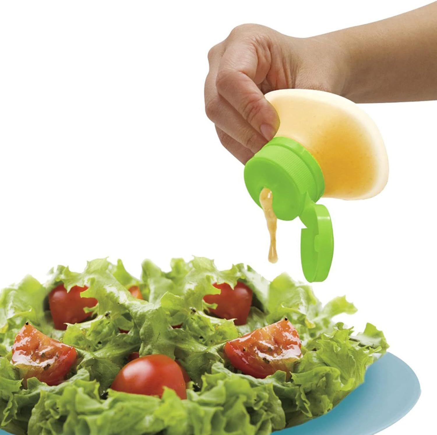 Easy to Use Squeeze Bottle Airtight Silicone Salad Dressing Seasoning Container
