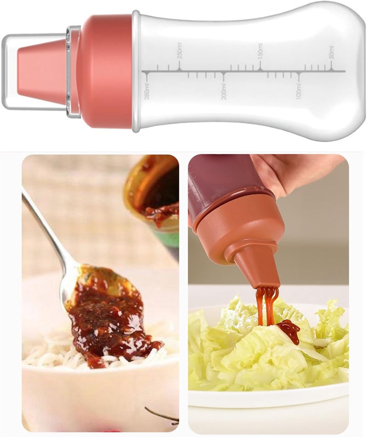 Zerodis 350ml Condiment Squeeze Bottle Effortlessly Dispense Leak-Proof and Durable