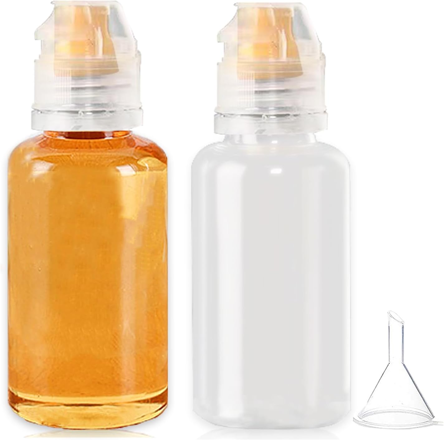 Adjustable Funnel 2-Piece Honey Squeeze Bottles