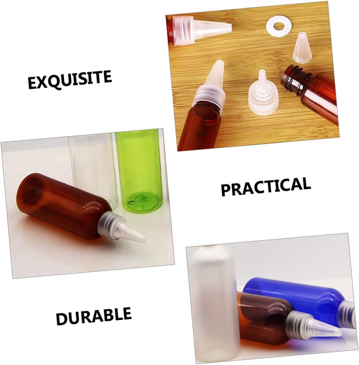 Effortless 10-Piece Plastic Squeeze Dispensers