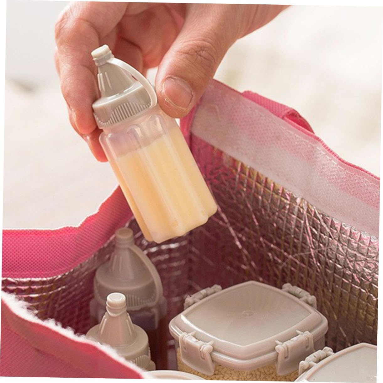 BUGUUYO12-Pack Portable Condiment Squeeze Bottles