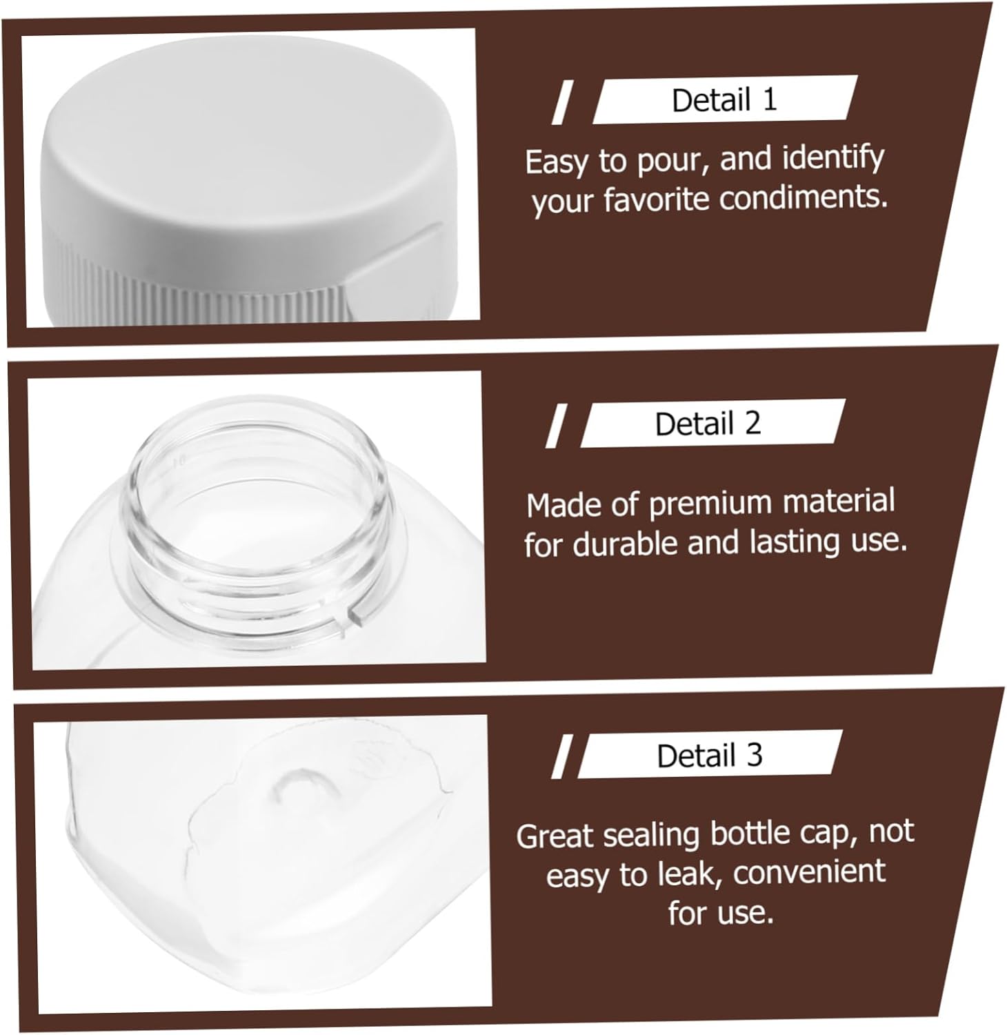 OKUMEYR - Squeeze Condiment Bottles with Easy Dispensing