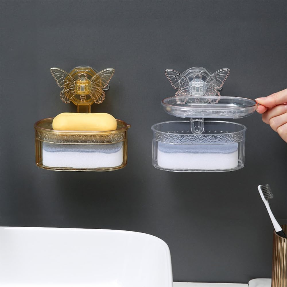 Unique Suction Cup Soap Box for Bathrooms