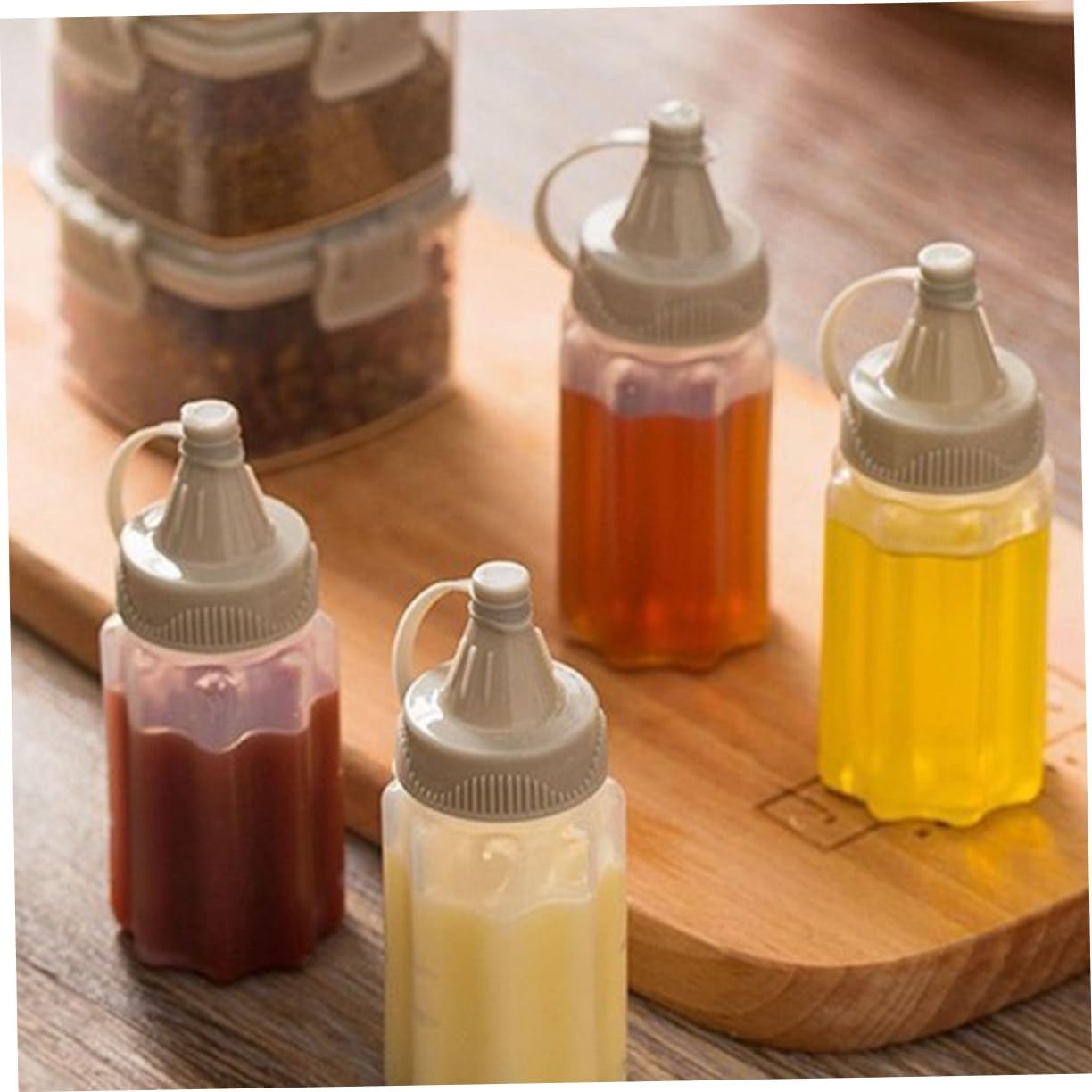 BUGUUYO12-Pack Portable Condiment Squeeze Bottles
