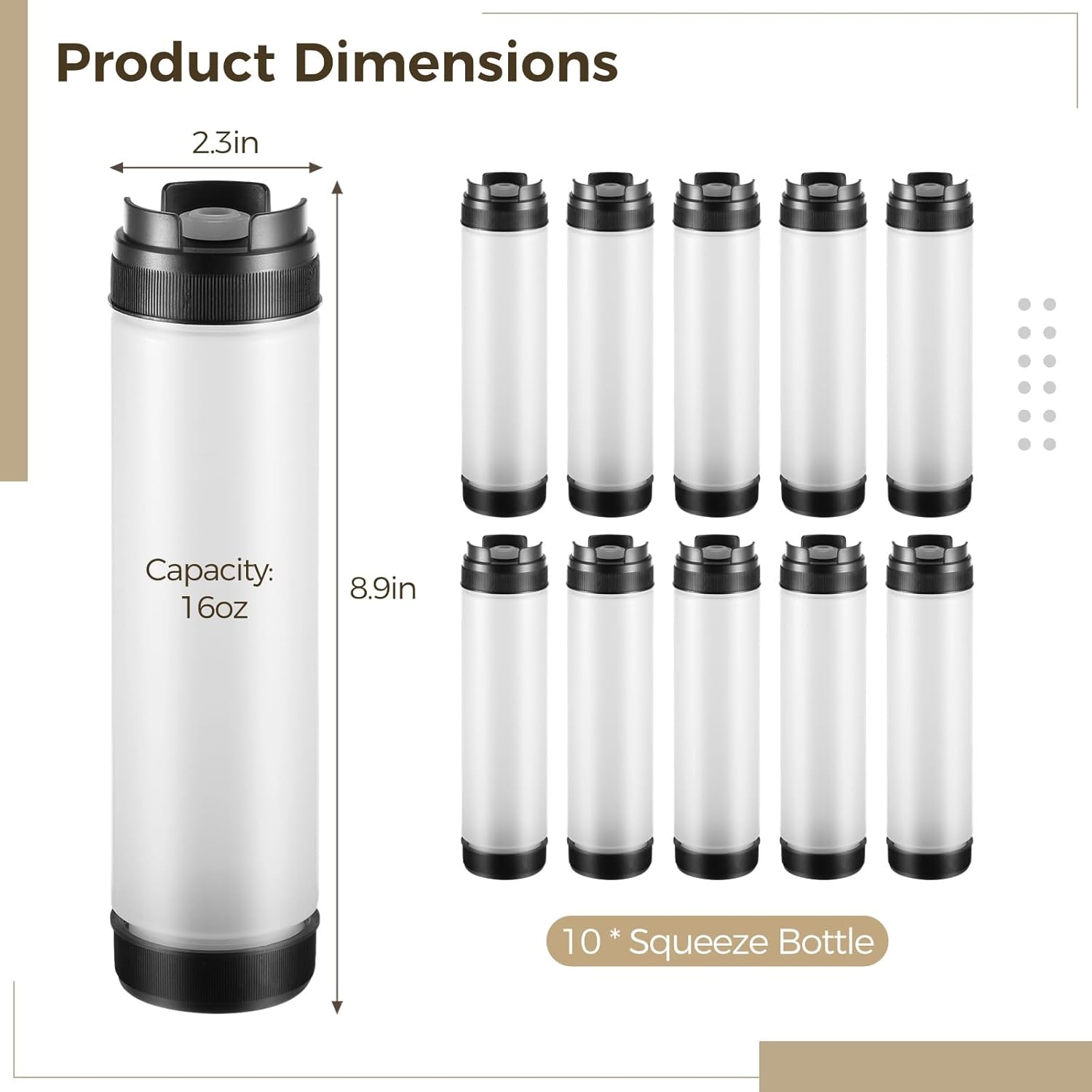 Essential Squeeze Bottles 10-Pack