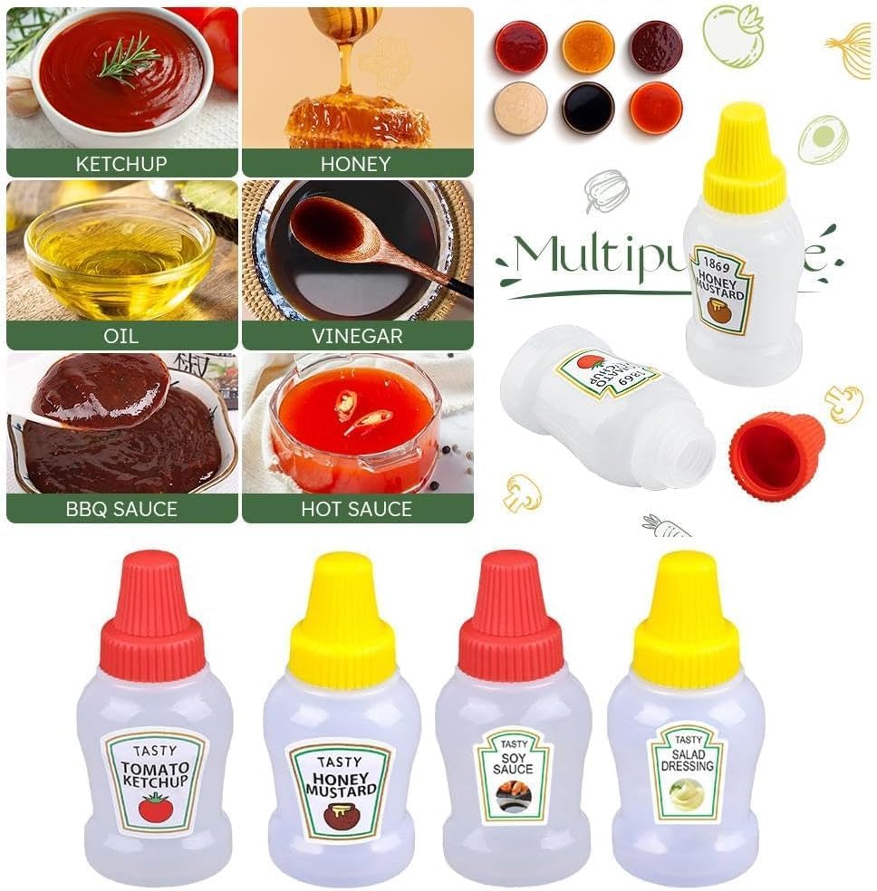 Reused Empty Ketchup Mustard Dispenser Bottles