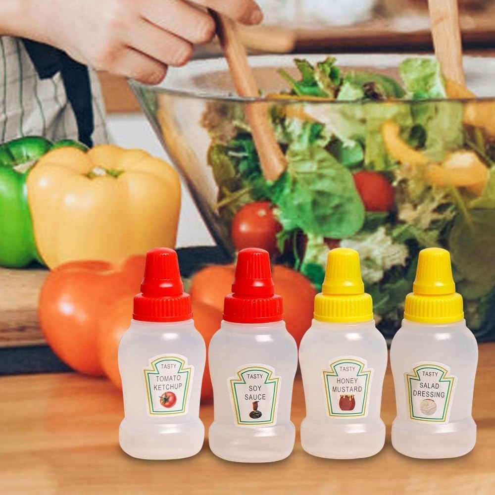 compact design 25ml ketchup bottles for dining or on the go