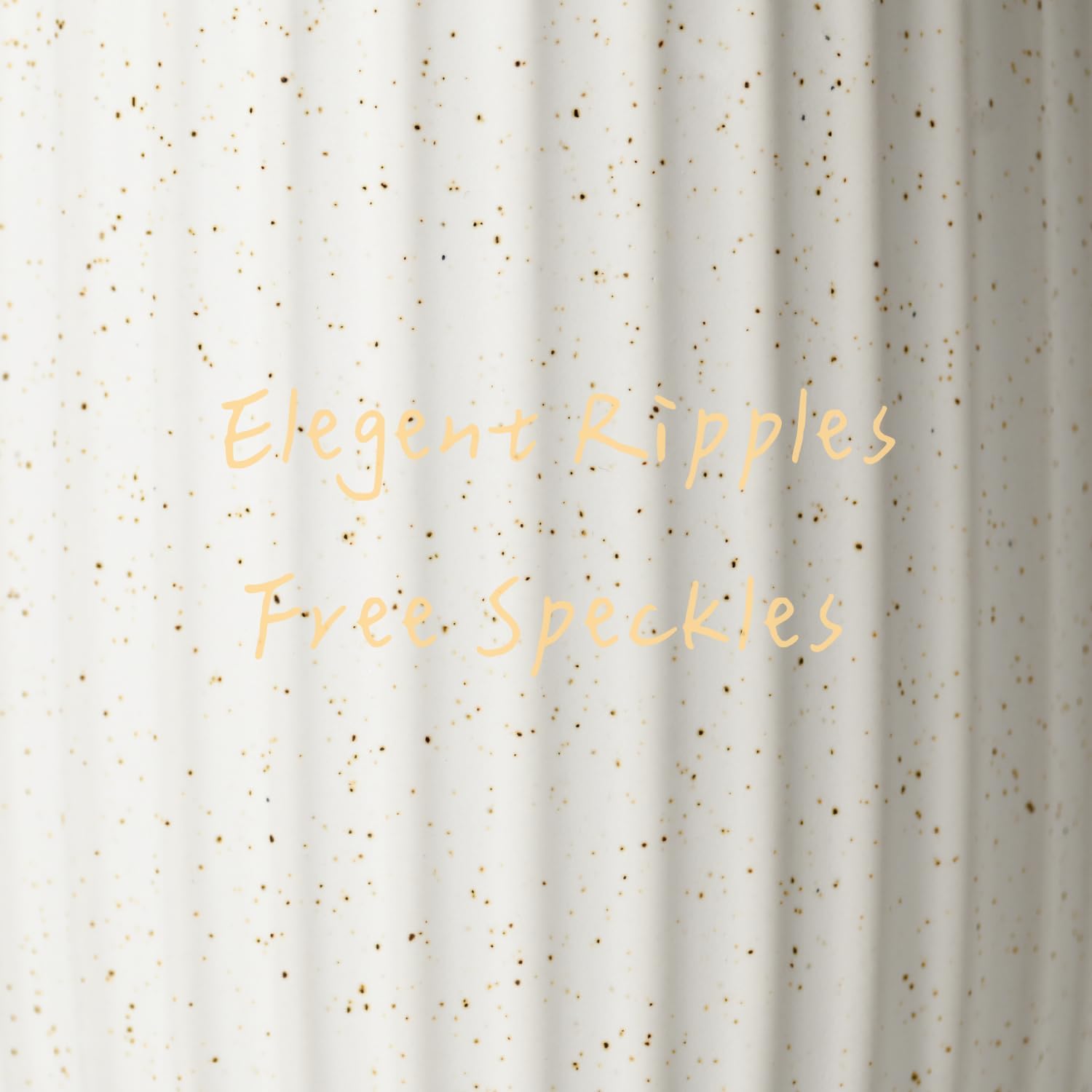 Elegant Design Speckled Matte White Ceramic Toothbrush Holder