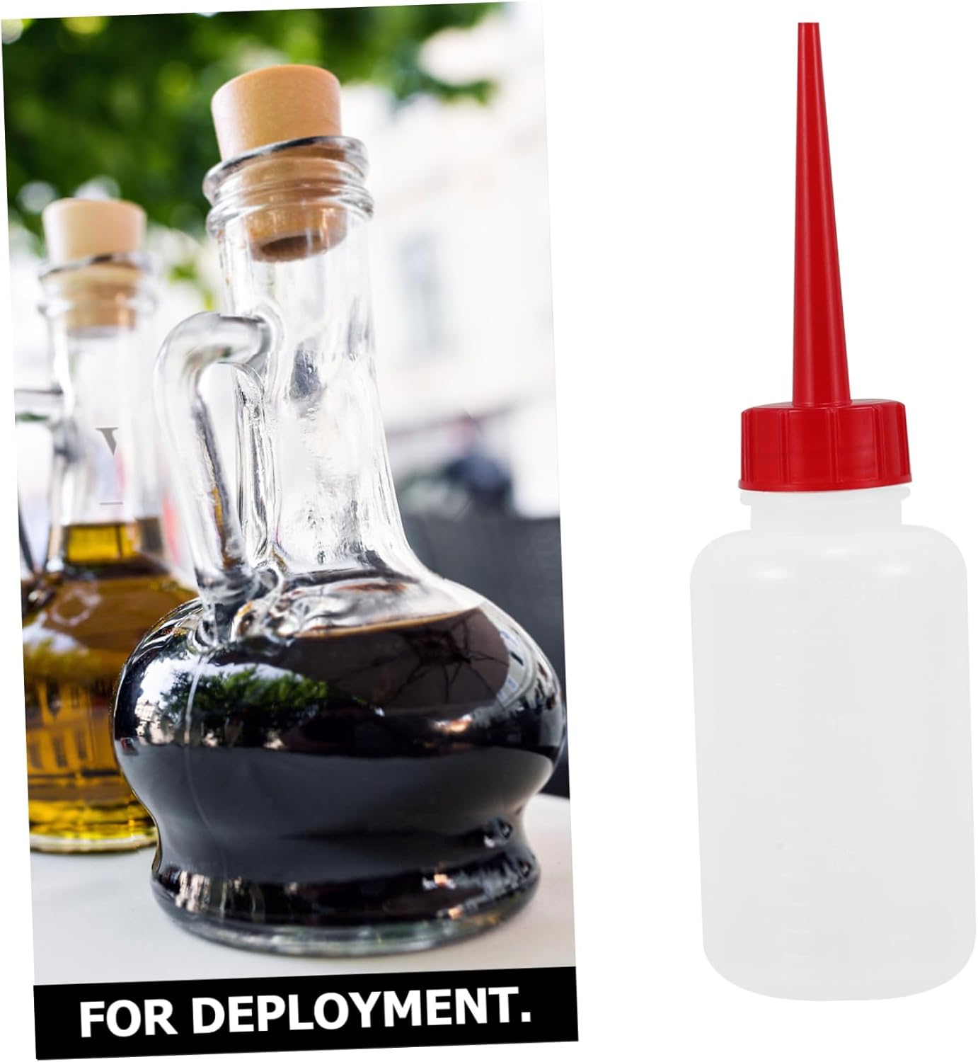 SECFOU 150ml Clear Squeeze Sauce Bottle