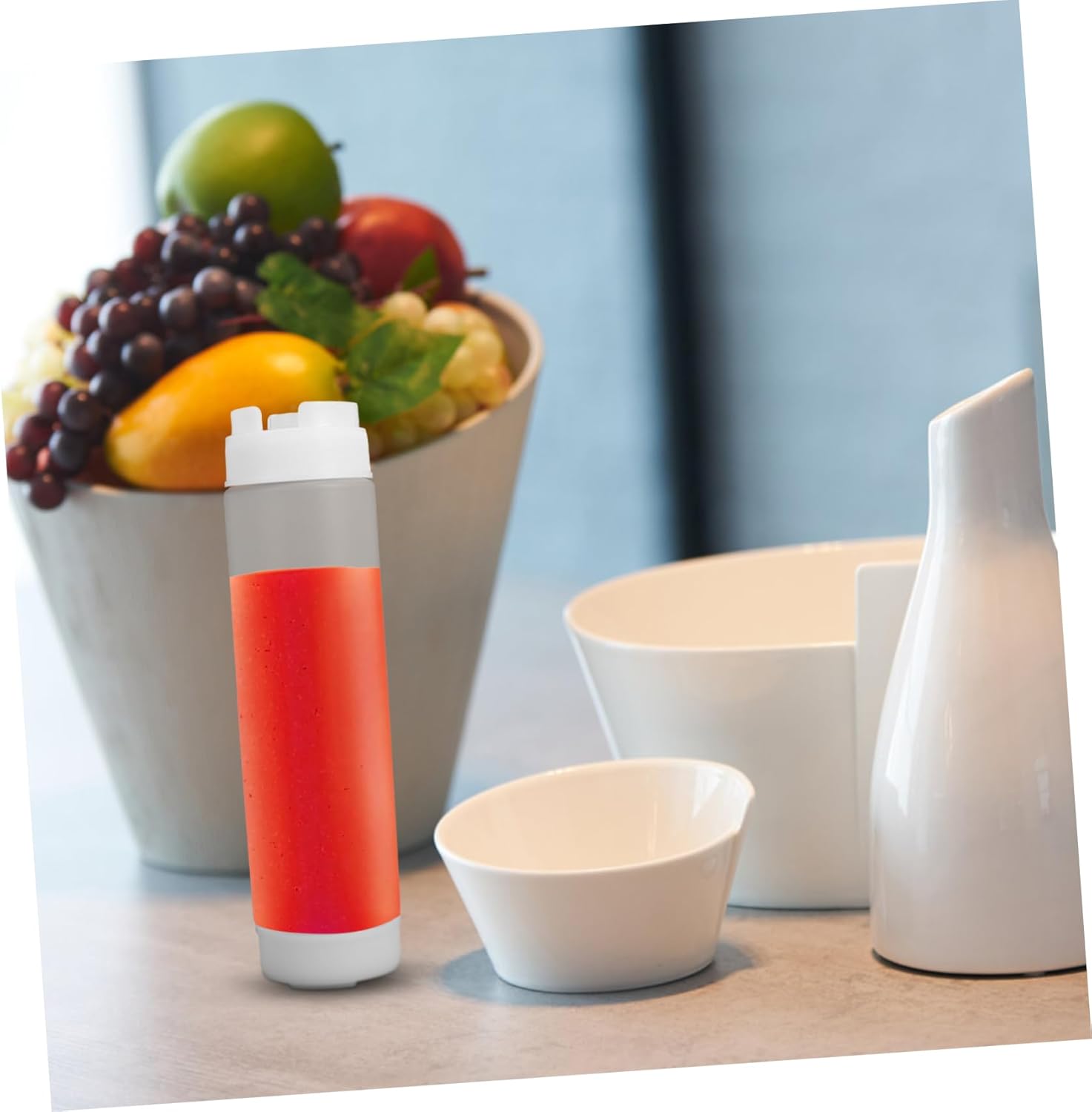 CIYODO 480ml Condiment Squeeze Bottles for Dual Sausage Ketchup dressing