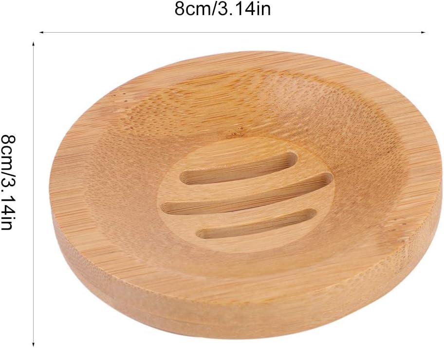 Fragrant 8x8 inch Wooden Soap Tray for Bathroom