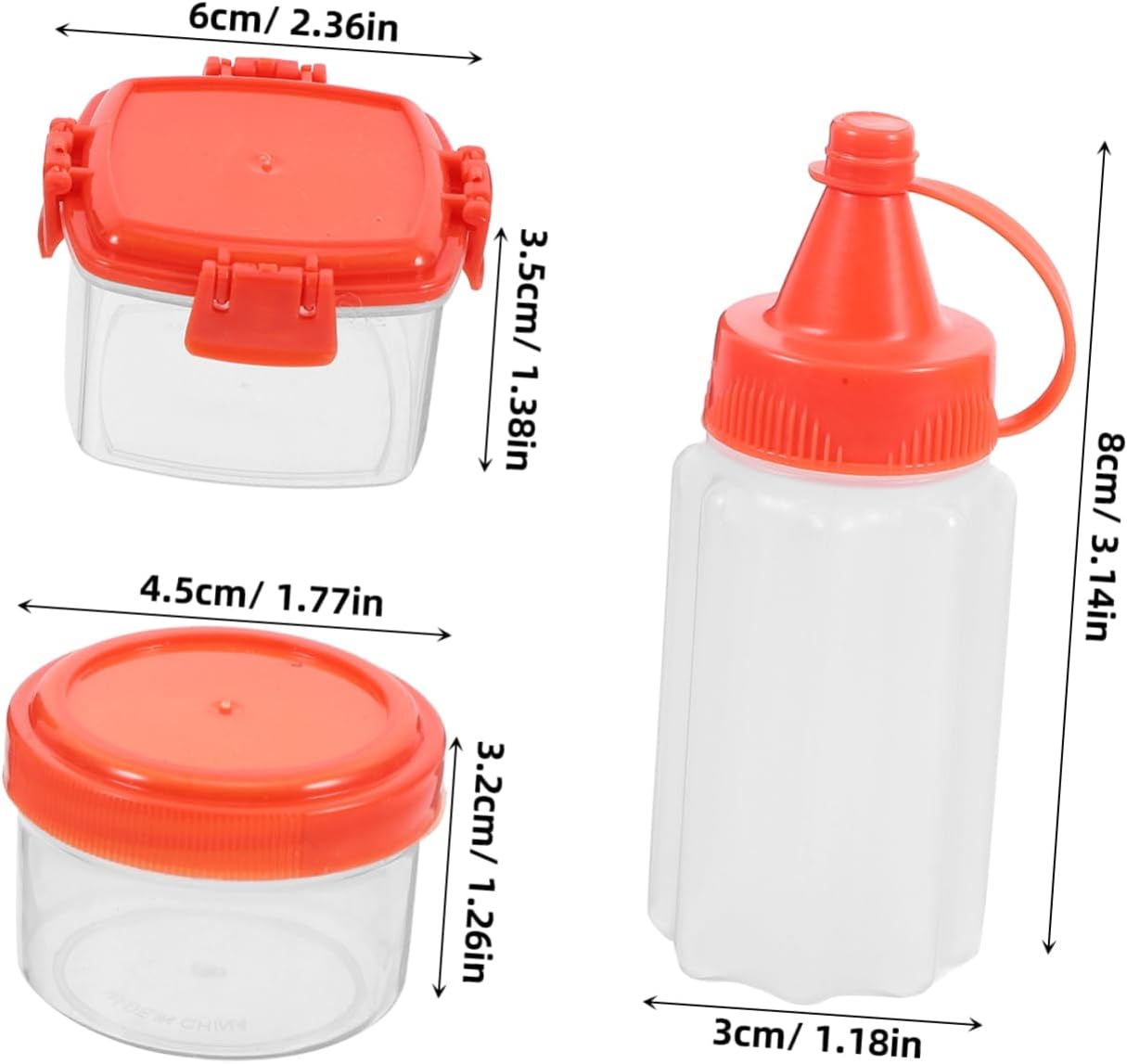 12 Piece Condiment Squeeze Bottles Set for Kitchen Storage Organization