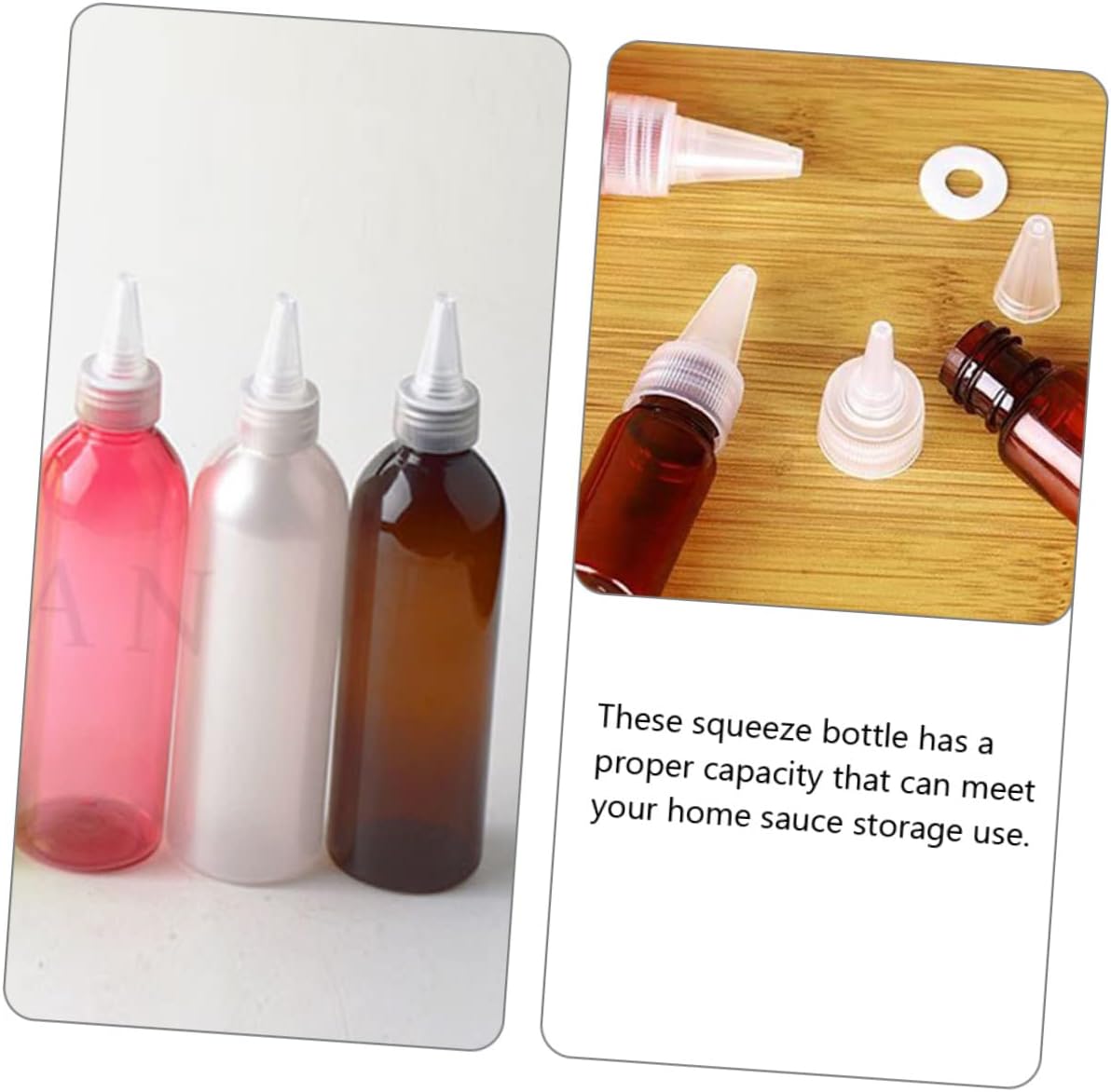 Effortless 10-Piece Plastic Squeeze Dispensers