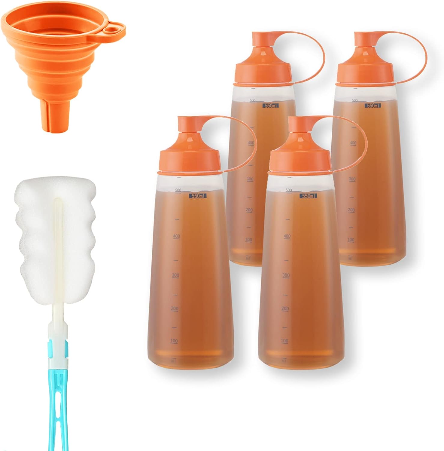 Wide-OpeningCondiment Squeeze Bottles