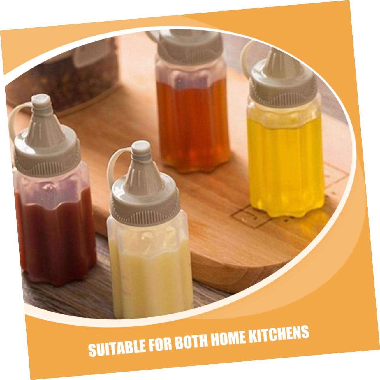 BUGUUYO12-Pack Portable Condiment Squeeze Bottles