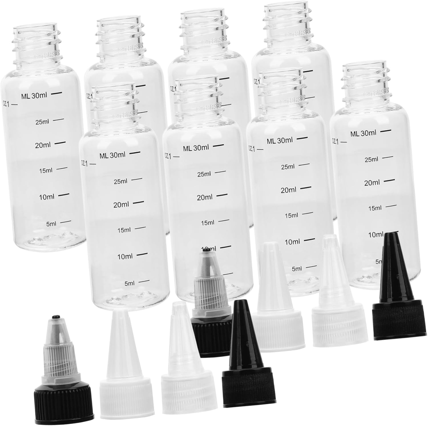16 Piece Graduated Squeeze Bottles Refillablecompact Design