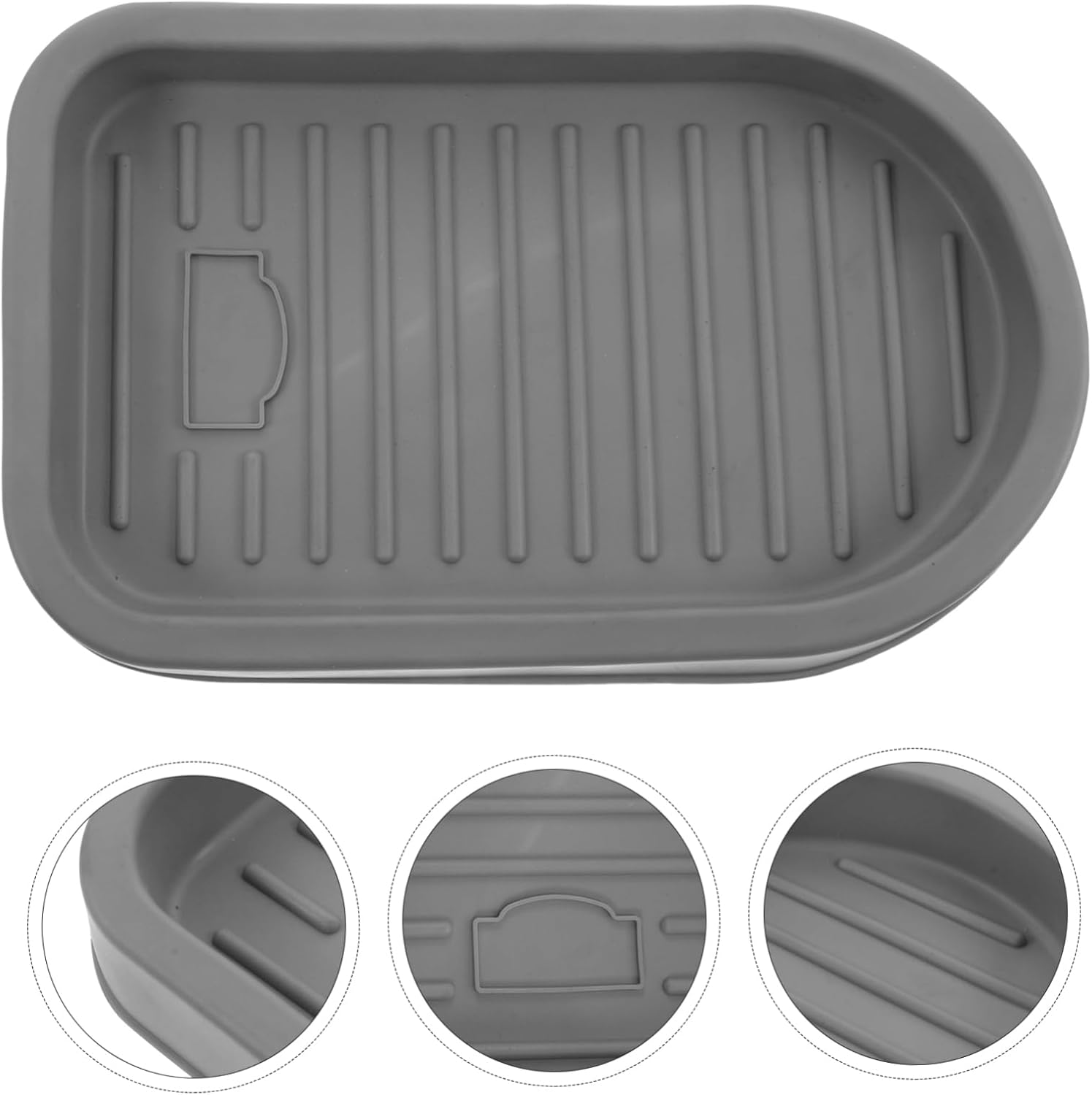 Unomor Sponge Holder Soap Storage Tray for Kitchen Bathroom