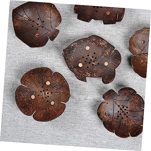 Cute Pet Bowl Holder Coconut Shell Design