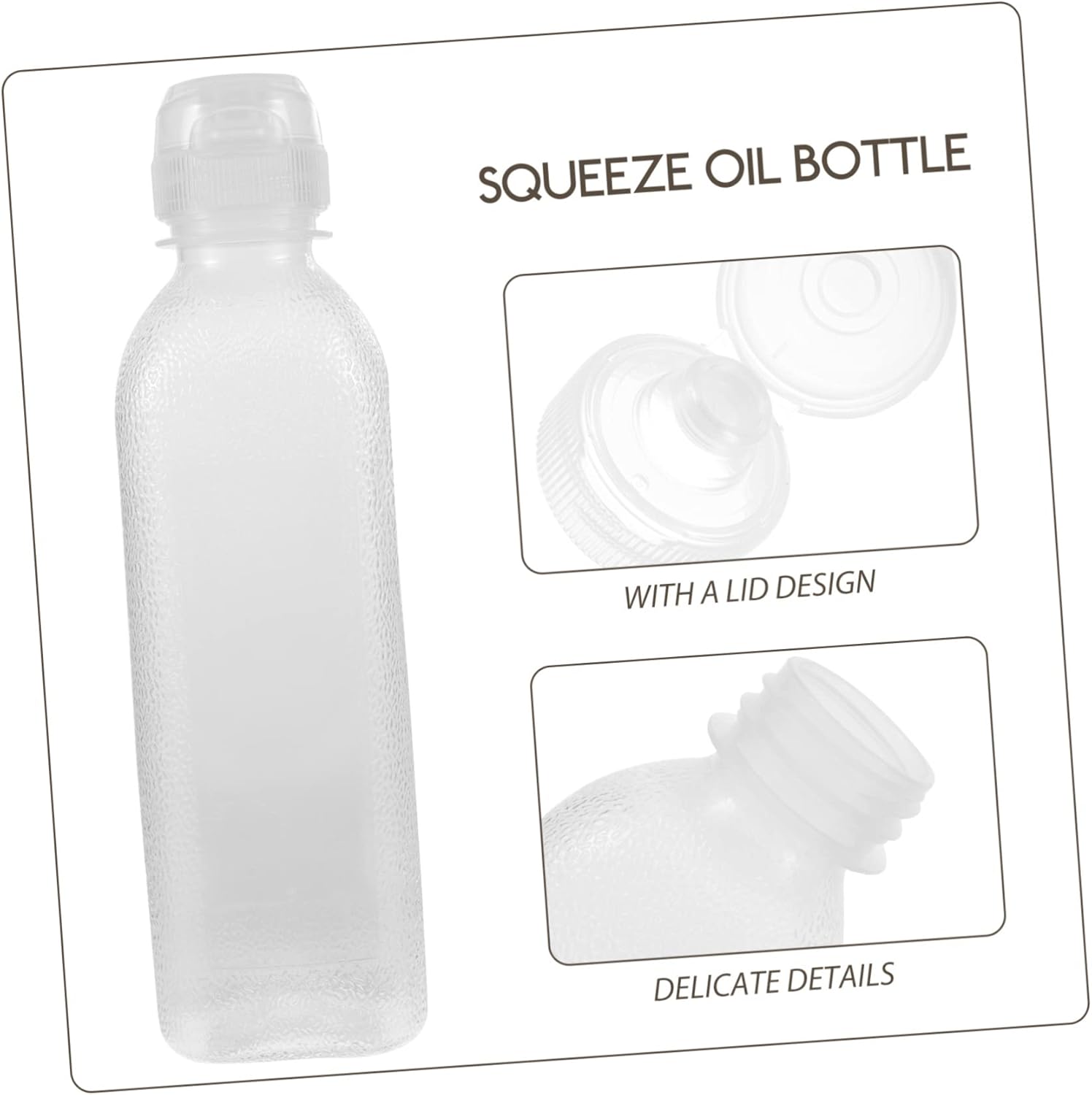 Kitchen Oil Bottle Sauce Condiment Squeeze Bottle Salad Dressing Container