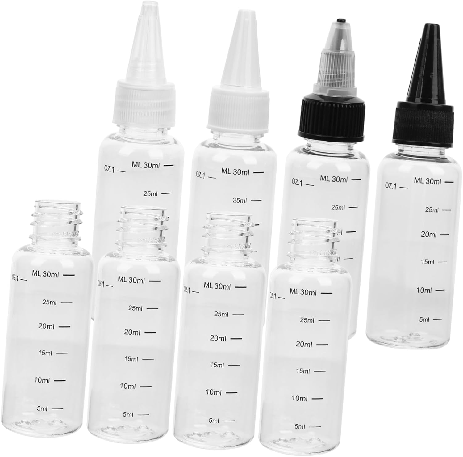 16 Piece Graduated Squeeze Bottles Refillablecompact Design