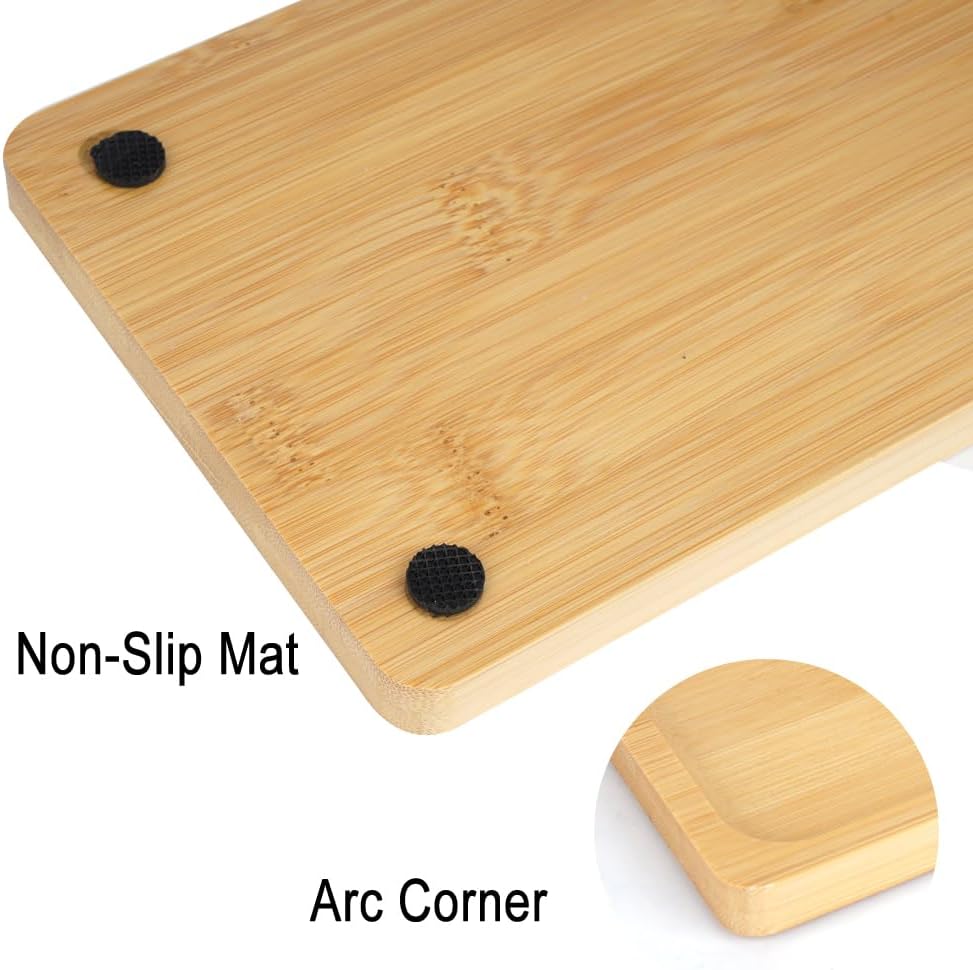Bamboo Vanity Tray for Organizing 118x6x07inxWarm Decor