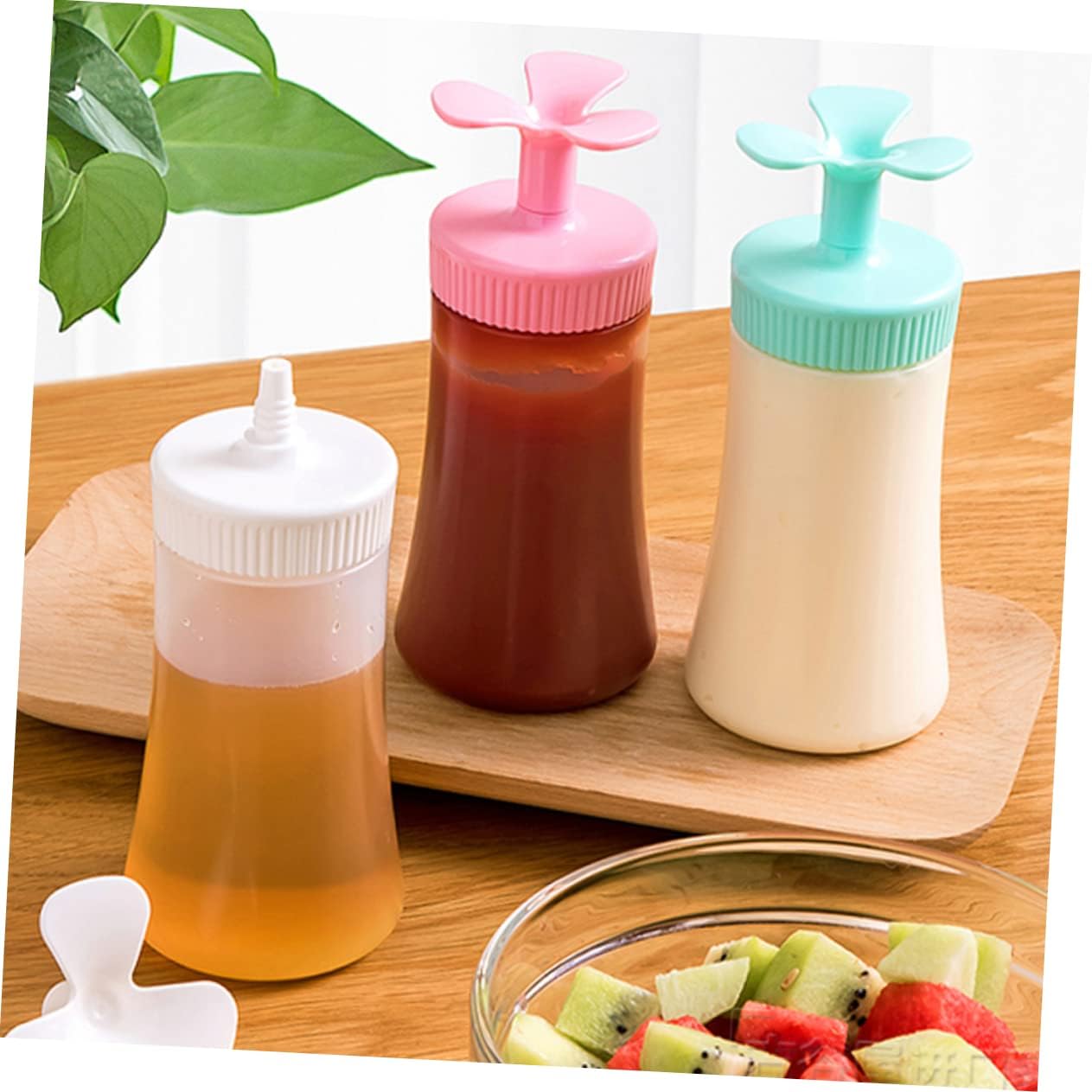Durable Kitchen Condiment Squeeze Bottles