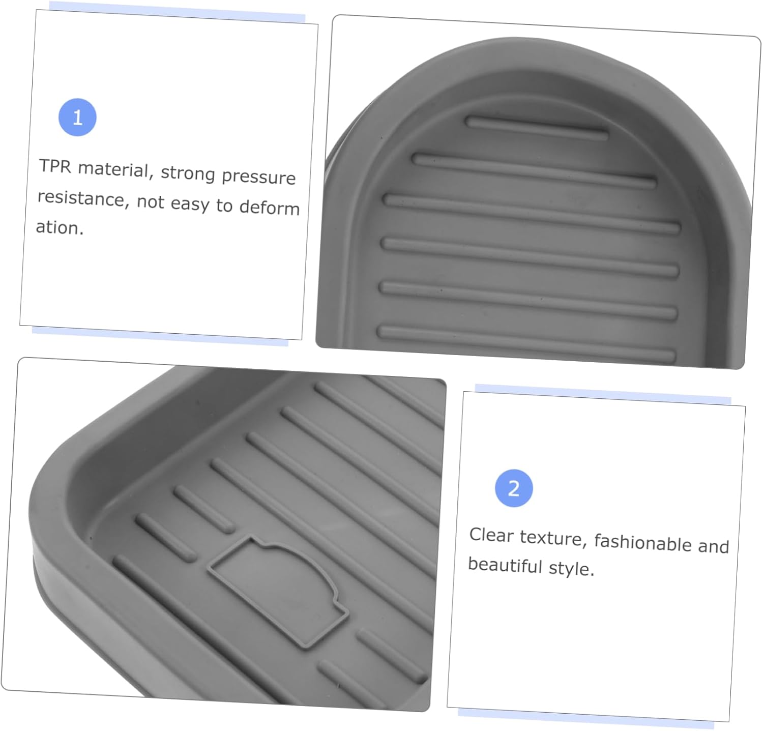 Unomor Sponge Holder Soap Storage Tray for Kitchen Bathroom