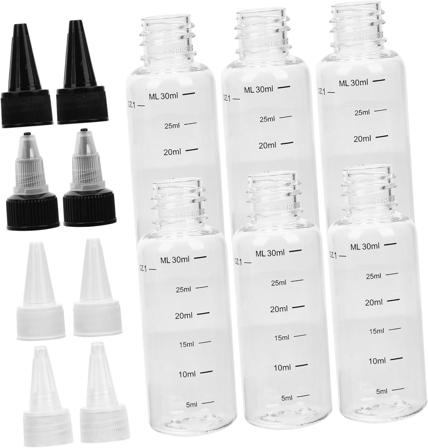 16 Piece Graduated Squeeze Bottles Refillablecompact Design