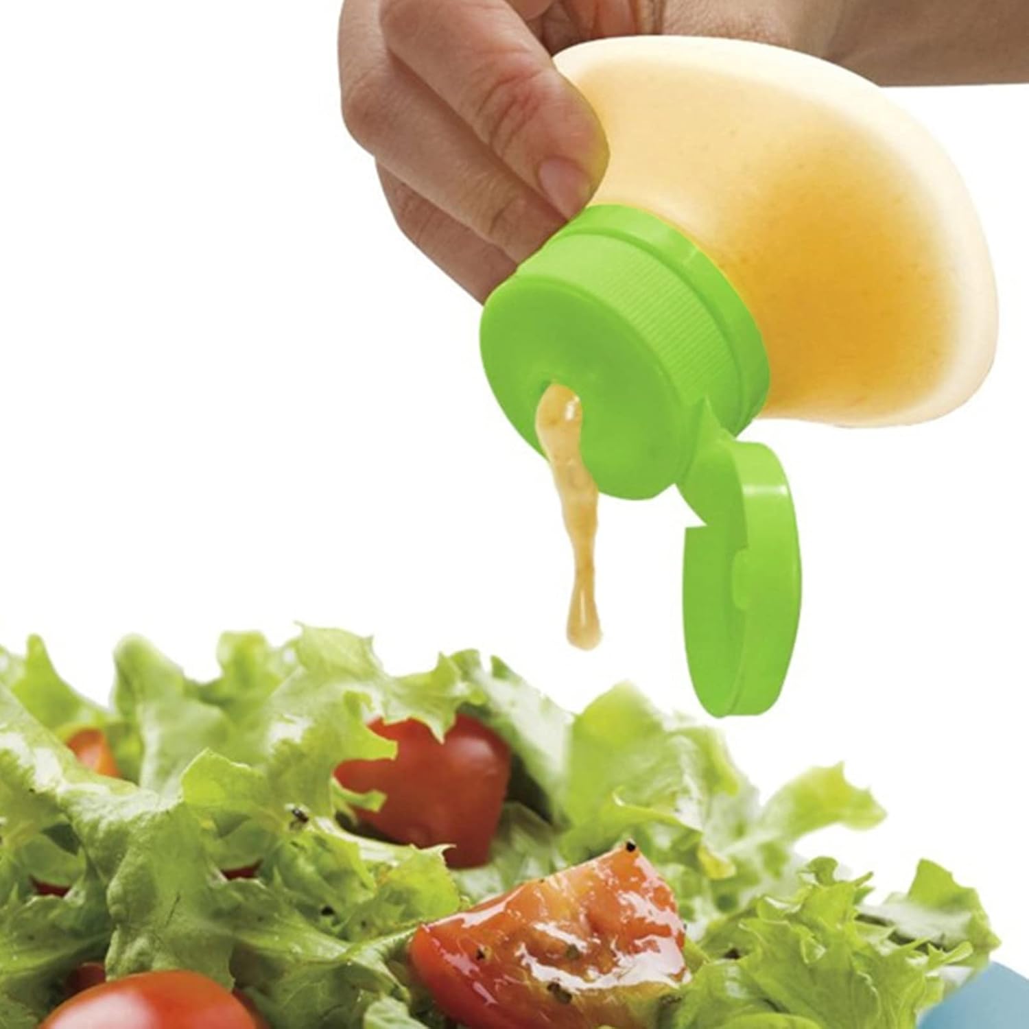 Easy to Use Squeeze Bottle Airtight Silicone Salad Dressing Seasoning Container