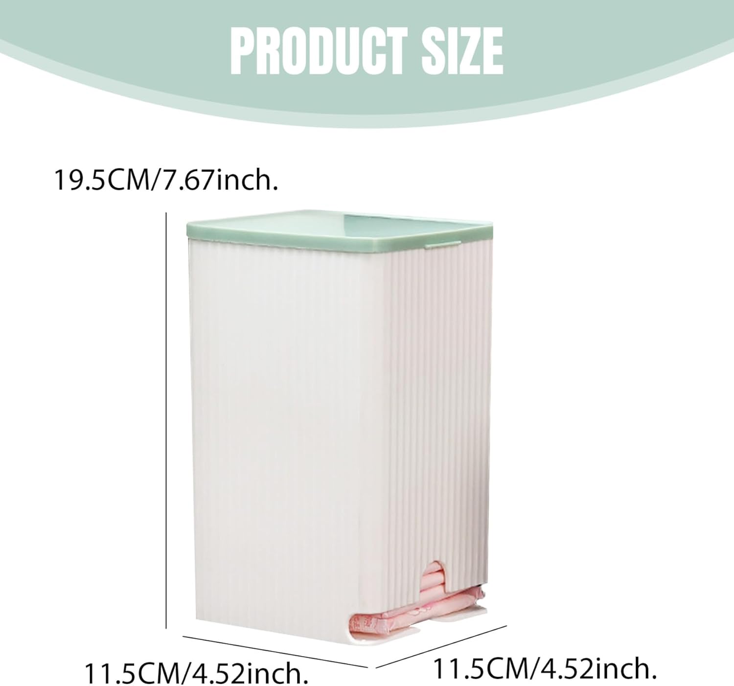 Wall-Mounted Toilet Pad Organizer for Women