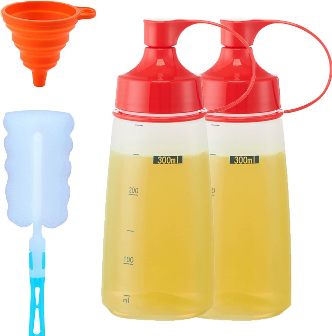 SUJUDE Condiment Squeeze Bottles for Kitchen Use - Pantry Homeessential
