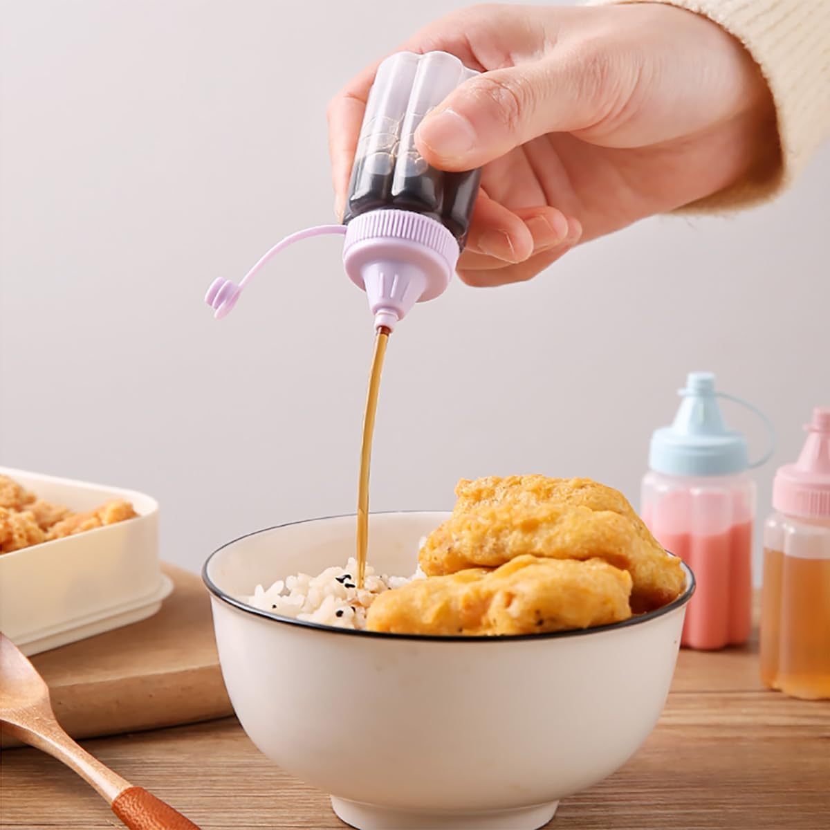8-Piece Mini Ketchup Squeeze Bottles
