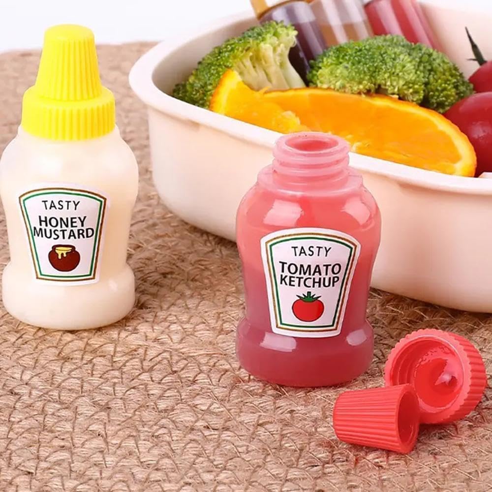 Reused Empty Ketchup Mustard Dispenser Bottles